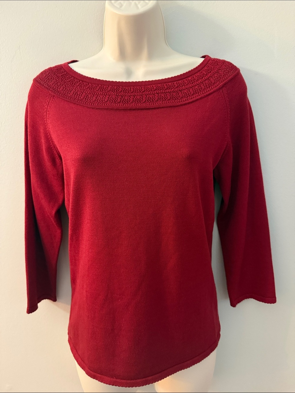 Banana Republic Red Boatneck Sweater